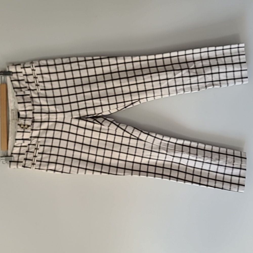 Anthropologie The Essential Slim Trousers in Ivory